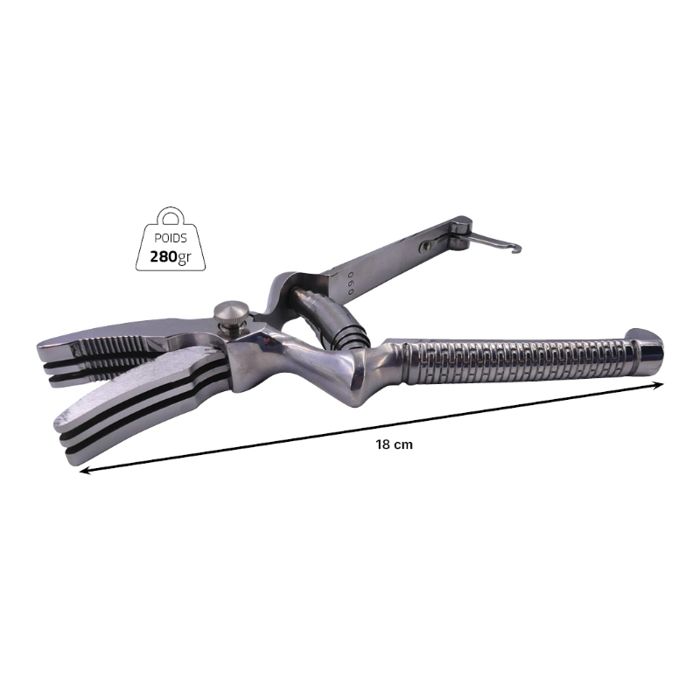Masticateur - lame courbe en inox