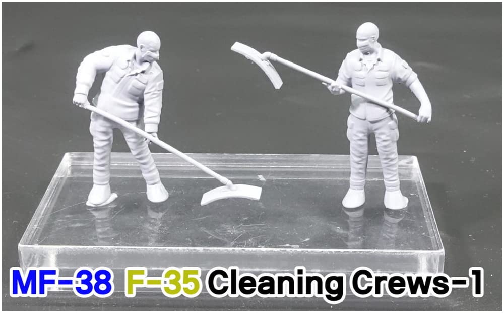Trifactory Military Miniature Figure Series Current Use US Air Force Cleaning Crew Set 1 Resin Kit 1/32 F-35 MF-38A