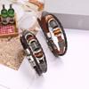 Hand-Beaded Multi-Layer Leather Bracelet European And American And Popular Men'S Bracelet Jewelry