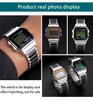 18mm Stainless Steel Strap for CASIO F-91W/A158/A159/A168/169 AE1200A 1300  AQS810 Watchband Ultra-thin Metal Bracelets Belt