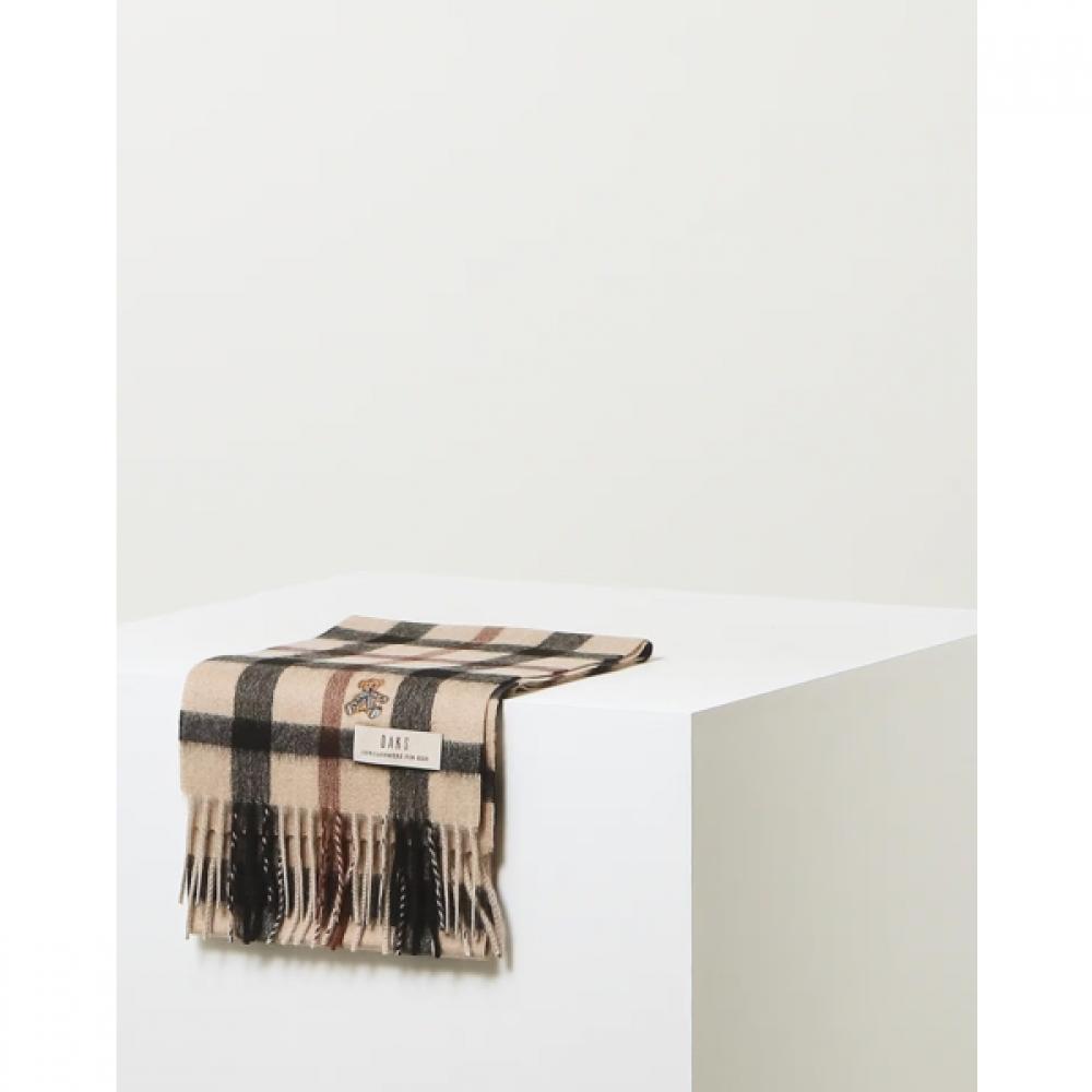 Daks Unisex Check Cashmere Scarf 100 Dcmu6f971w2