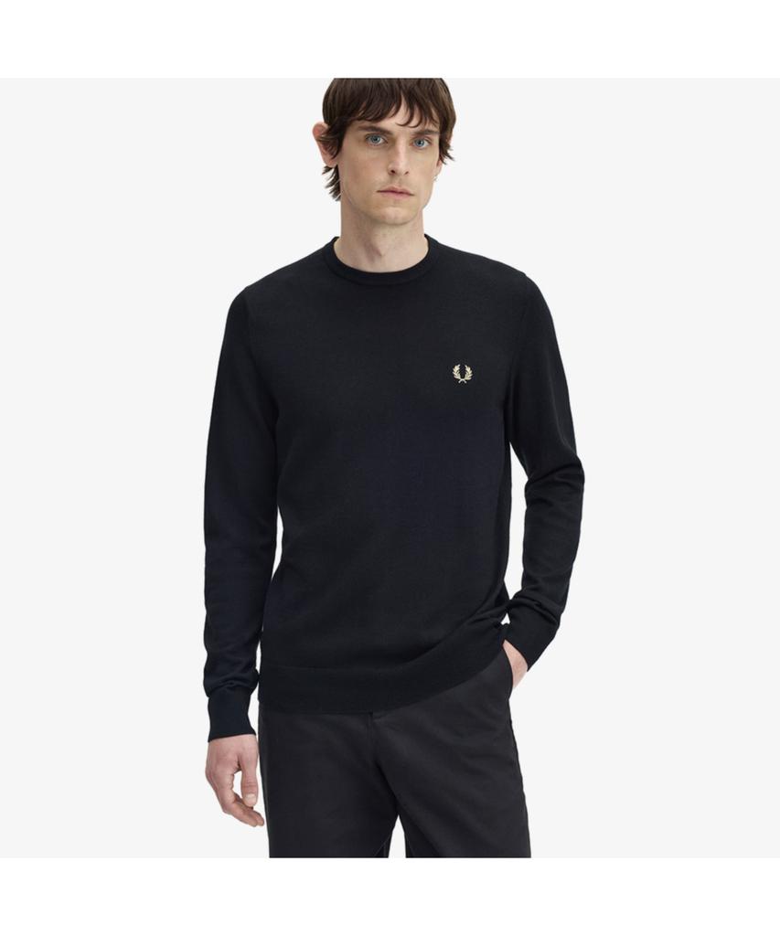 FRED PERRY [Baseline] Classic Crew Neck Merino Wool Knit (198) Afpm2439601-198