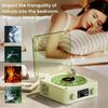 Waves Vinyl-Player Bluetooth-Lautsprecher mit Weißem Rauschen Retro-Plattenspieler-Lautsprecher Schlafhilfe Vitrola-förmiger Lautsprecher mit RGB-Licht