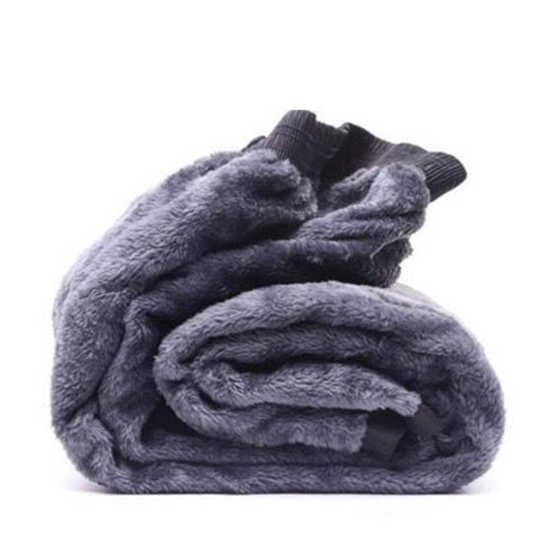 Herren Herbst Winter Einfarbig Übergröße Verdickt Locker Warm Bequem Outdoor Sport Hose