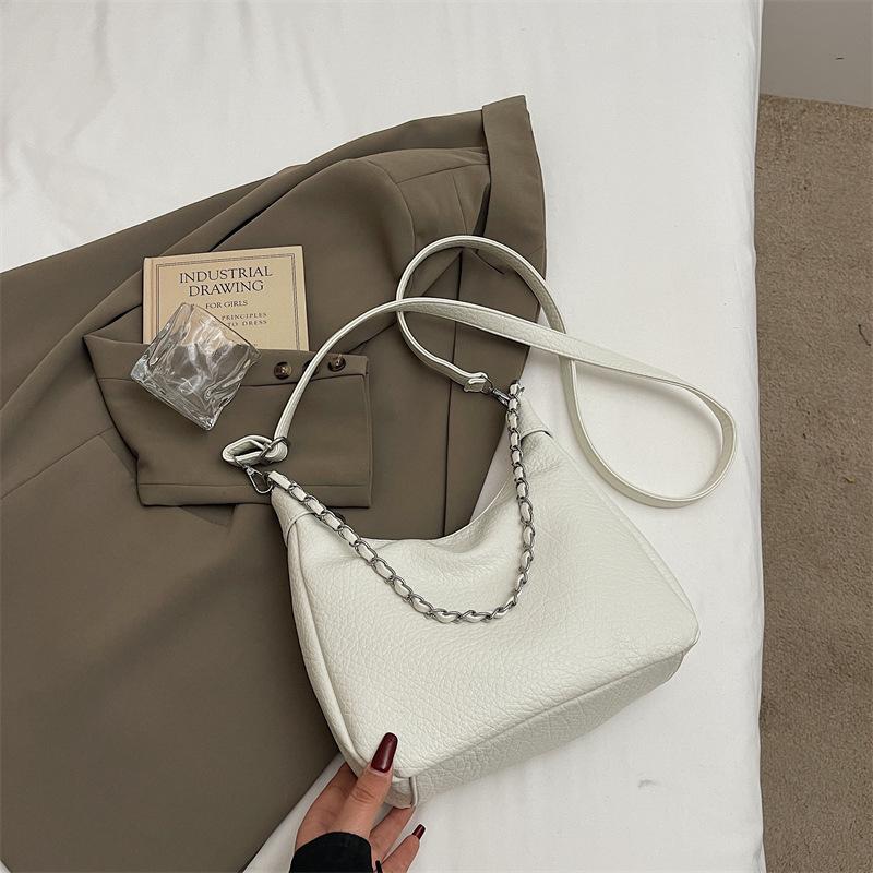 Large-capacity bag women's 2025 new summer versatile shoulder messenger bag casual niche chain dumpling bag