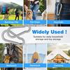 50Pcs Carabiner Clip Mini Metal Carabiner Clip 304 Stainless Steel Spring Snap Carabiner M5 Quick Link Lock Ring Buckle Keychain