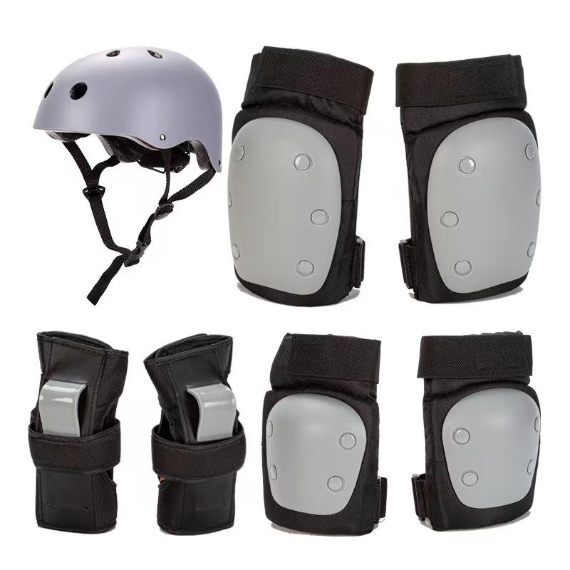 Children's Helmet Protective Gear Set Balance Car Adult Skateboard Protective Gear Roller Skating Protective Gear 7-piece Set