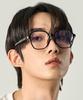 KOLEAT Men Big Horn-Rimmed Blue Light Blocking Glasses Multi-Angled Glass [Dsbb]