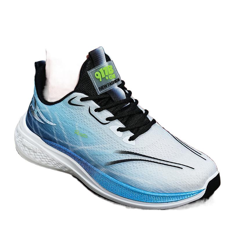 Attached video New mesh breathable sneakers Lightweight shock-absorbing running shoes