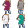 Versatile Plus Size Womens Long Sleeve Leopard T Shirts With A Relaxed And Fashionable Fit