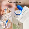 Box Drink Spout with Lid Wide Mouth Sharp Tip Leakproof Anti-spill Reusable Boxed Juice Beverage Milk Carton Pourer Kitchen Supplies