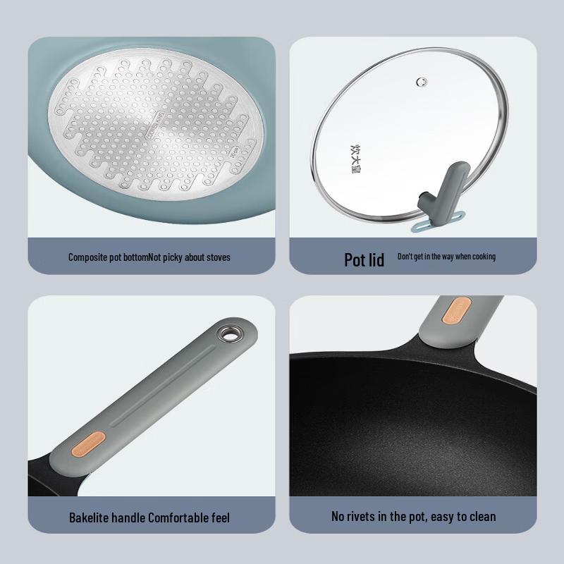 COOKER KING Lightweight Non-Stick Frying Pan (30cm)