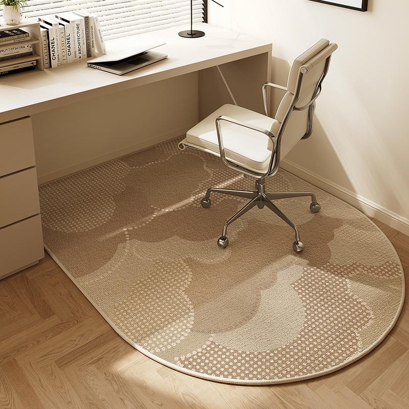 VIKAMA Chair Floor Mat Arched Bedroom Vanity Rug Modern Home Decor Study Playroom Swivel Chair Mute Rug Office Desk Floor Mat