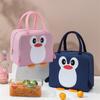 Isolierte Lunchtasche mit Pinguin-Motiv, niedlich für Damen und Kinder, Thermotasche, Bento-Box, Kühltasche, Aufbewahrungsbehälter für Reisen und Picknicks, praktischer Einsatz