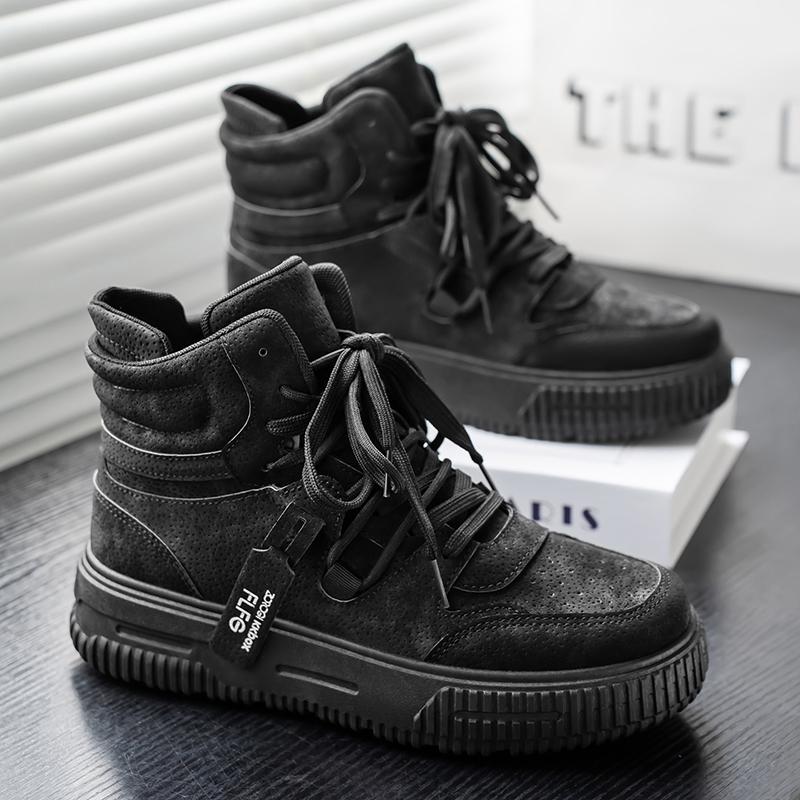 

Men s High Top Board Shoes Cool Street Style Fashionable and Versatile Lightweight and Comfortable Men s Casual Shoes 39