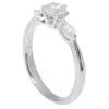 Ring Pt900Platinum/diamond #4.3(US Size) 2.8g Women Used