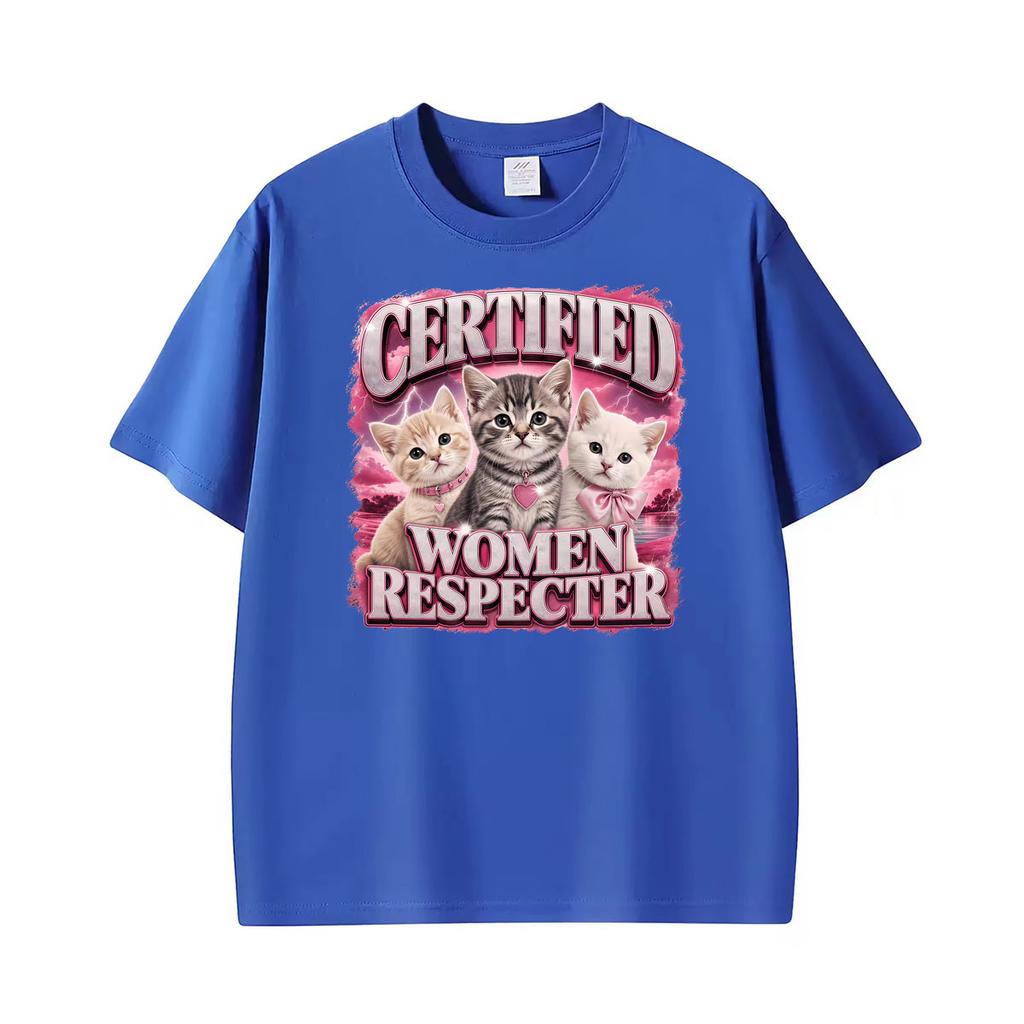 Funny Certified Unisex Respecter Humor Meme Graphic T Shirt Unisexs Summer Fashion Tshirts Hot Sale Oversized Tee Shirt Streetwear