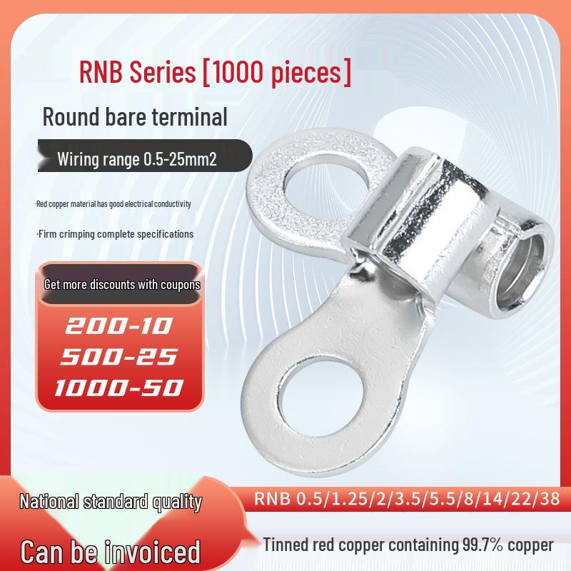 Kaisheng RNB1.25 Round Bare Crimp Terminal Block, 3-14 Gauge Options