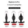 10-Frequency Vibration Prostate Bead Inflation Huge Anal Plug Electric Orgasm Masturbation Massager Sex Product Butt Plug Sextoy