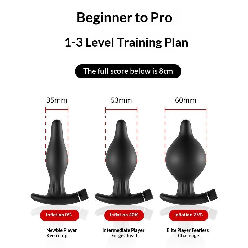 10-Frequency Vibration Prostate Bead Inflation Huge Anal Plug Electric Orgasm Masturbation Massager Sex Product Butt Plug Sextoy