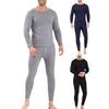 1 sada pánské zimní termoprádlo set zahuštěný Stay Warm Slim Fit Oblek svrchní kalhotky z odolné tkaniny