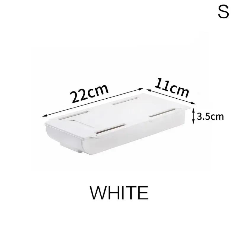 Self Adhesive Storage Drawer Box Makeup Pencil Tray Desk Hidden Under Desk Stand Self-adhesive Under-drawer Storage Boxes
