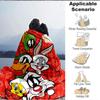 1pc Looney Tunes Flannel Throw Blanket - HD Printed Lightweight Soft Warm All-Season Blanket for Sofa, Bed, Travel076