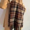 Tassel Winter Cashmere Scarves Pashmina Long Shawl Simple Plaid Wool Scarf  Student