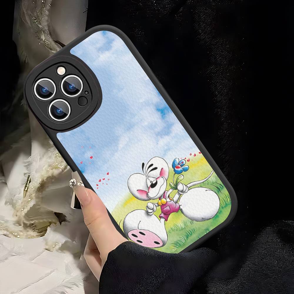 Anime Cartoon D-DiddlS Phone Case For IPhone 16 15 14 11 12 13 Pro Max Plus Back Leather Shell