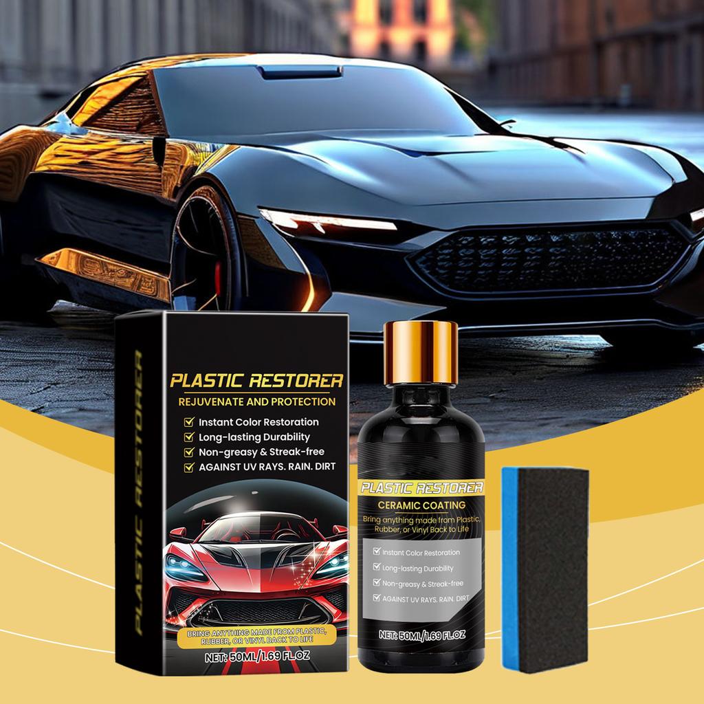 Car Ceramic Coating Plastic Refurbisher Anti-scratch Gloss Enhancing Car Paint Maintenance And Agent 50ML