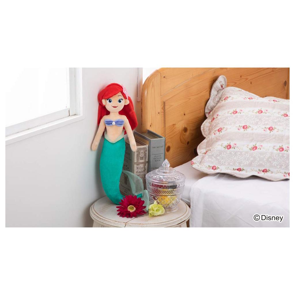 TAKARATOMY A.R.T.S Disney Character Hugtto Friends Ariel Plush Toy, Approximately 34cm Tall