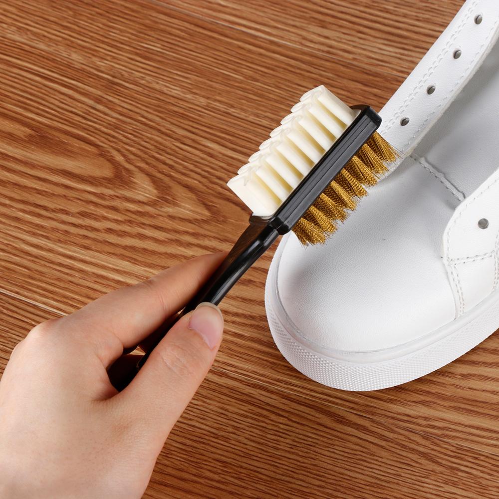 Color New Multipurpose Boot Rubber Eraser Leather Cleaner Dust Cleaning Shoes Brush Long Handled