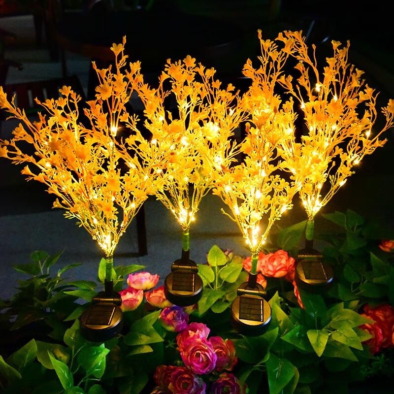 Bairuichen Solar-LED Rapsblumen Gartensteckerleuchte