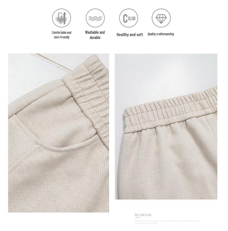 High-Waisted Straight Leg Pants for Middle-Aged Women - Autumn/Winter Casual Wear