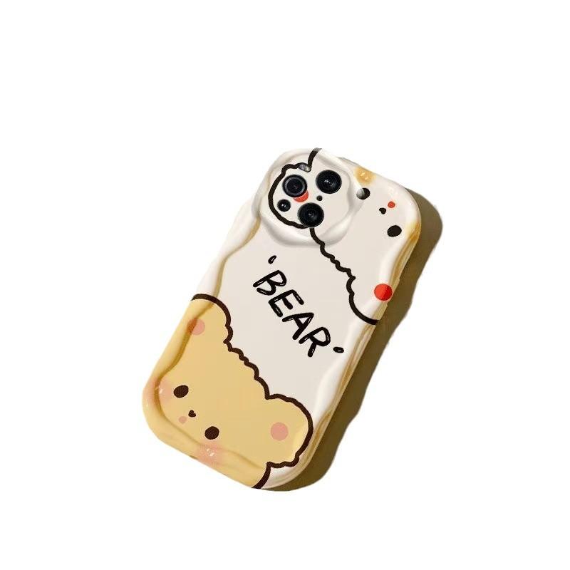 Probe Bear Suitable for Iphone16promax Mobile Phone Case Cute Apple 15 Anti-drop 14pro Japan and Korea 13/12