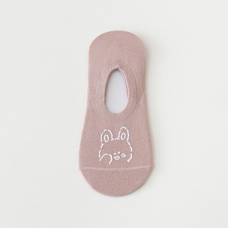 Women's Summer Thin Shallow Mouth Breathable Silicone Non Slip Non Slip Heel Invisible Boat Socks