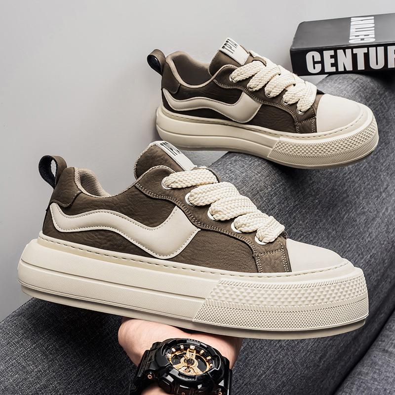 Men's Korean Version Board Shoes Fashionable and Versatile Trendy Student Shoes Daily Commuting Outfits