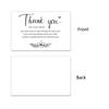 50pcs White Thank You For Your Order Cards Flower Pattern Handmade Package Inserts Small Business Online Retails Gifts