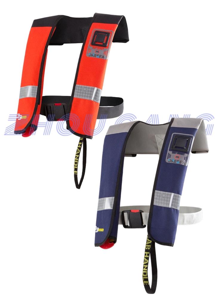 Автоматичний надувний рятувальний жилет CCS з коміром з подвійною повітряною камерою, 150N, Ручний жилет з однією повітряною камерою