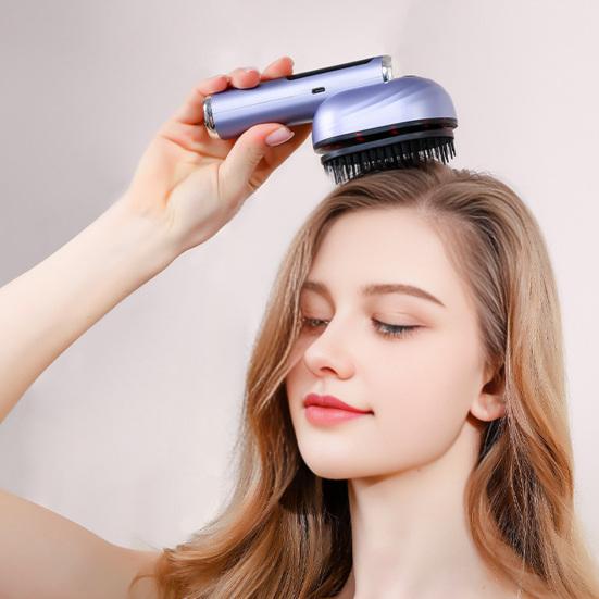 Escova de Cabelo Elétrica com Spray, Escova Portátil com Borrifador de Óleo Capilar, Escova Massageadora com Cabeça Vibratória Sem Fio, Escova Desembaraçadora Antiestática para Mulheres Homens