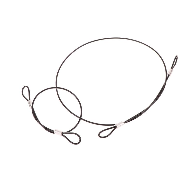 30/60Cm Protable Safety Strap Stainless Steel Lanyard Cord Wrist String Hand With Long Curved Screw For Sport Camera Accessories