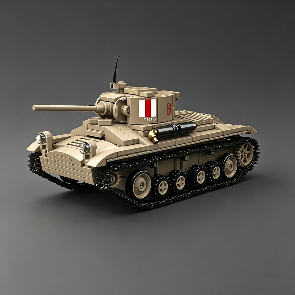 Britischer Valentine Infanteriepanzer Zweiter Weltkrieg MK III Kettenfahrzeug Panzerbausteine Set VALENTINE.I Maßstabsmodell Jungen Mädchen Spielzeug
