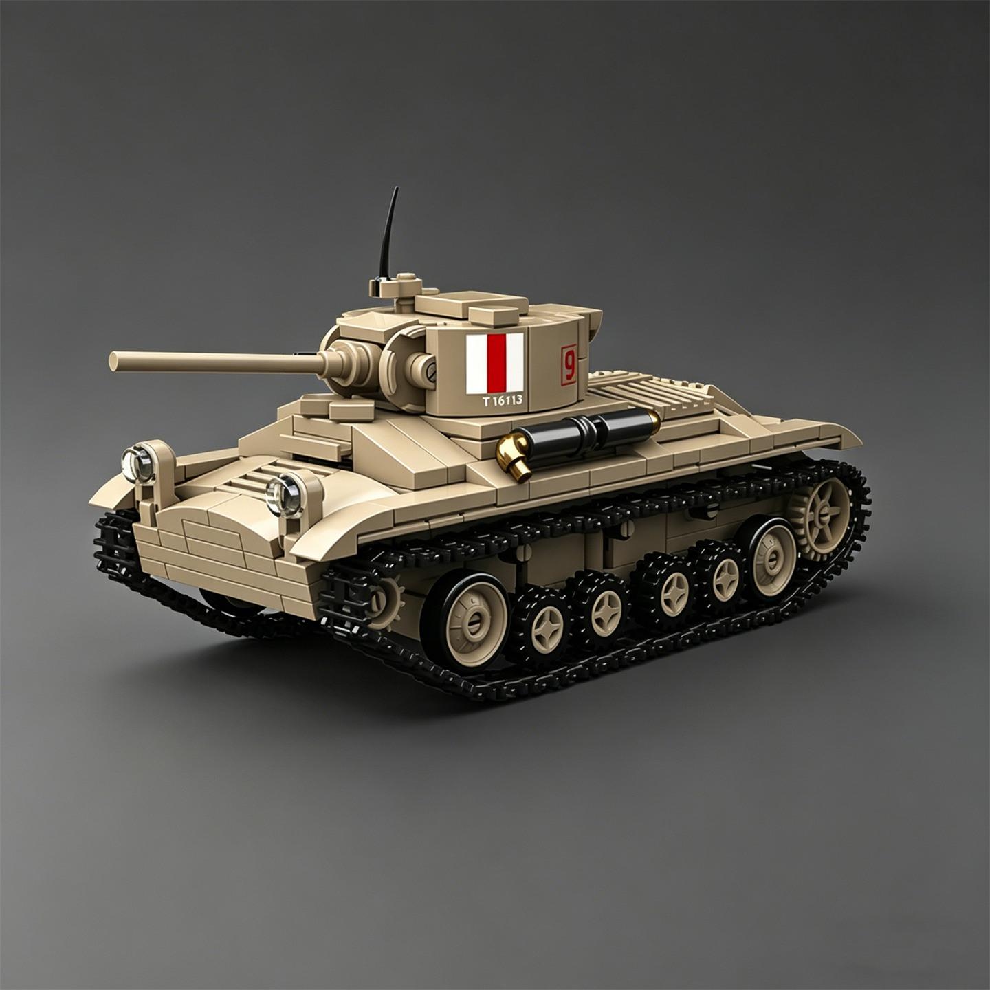 

British Valentine Infantry Tank World War II MK III Tracked Armored Vehicles Building Block Set VALENTINE.I Scale Model Boys Girls Toy NO BOX
