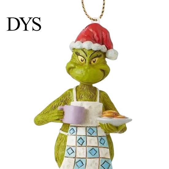 Christmas Tree Ornaments Green Elf Red Car Ornament, Acrylic Hanging Decor Holiday Party Supplies for Mirror, Funny Pendant, Home Decoration Favors