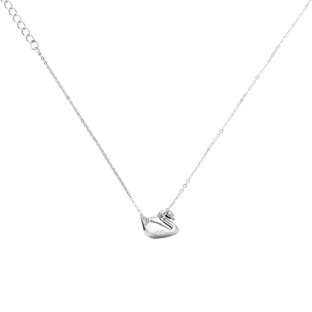 Swarovski Large Swan Shaped Decorative Creative Design Crystal Necklace Women Necklace Gradient-Yellow 5215034