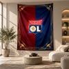 Decorative Tapestry,Lyon FC Printed Wall Art, Lightweight Wall Hanging For Bedroom Background