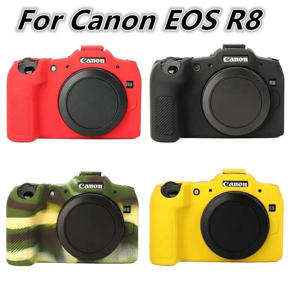 Soft Silicone Skin Case Protective Body Cover Mirrorless DSLR Camera Bag For Canon EOS R8 R7 R6 R5 R RP 70D 80D 4000D T100