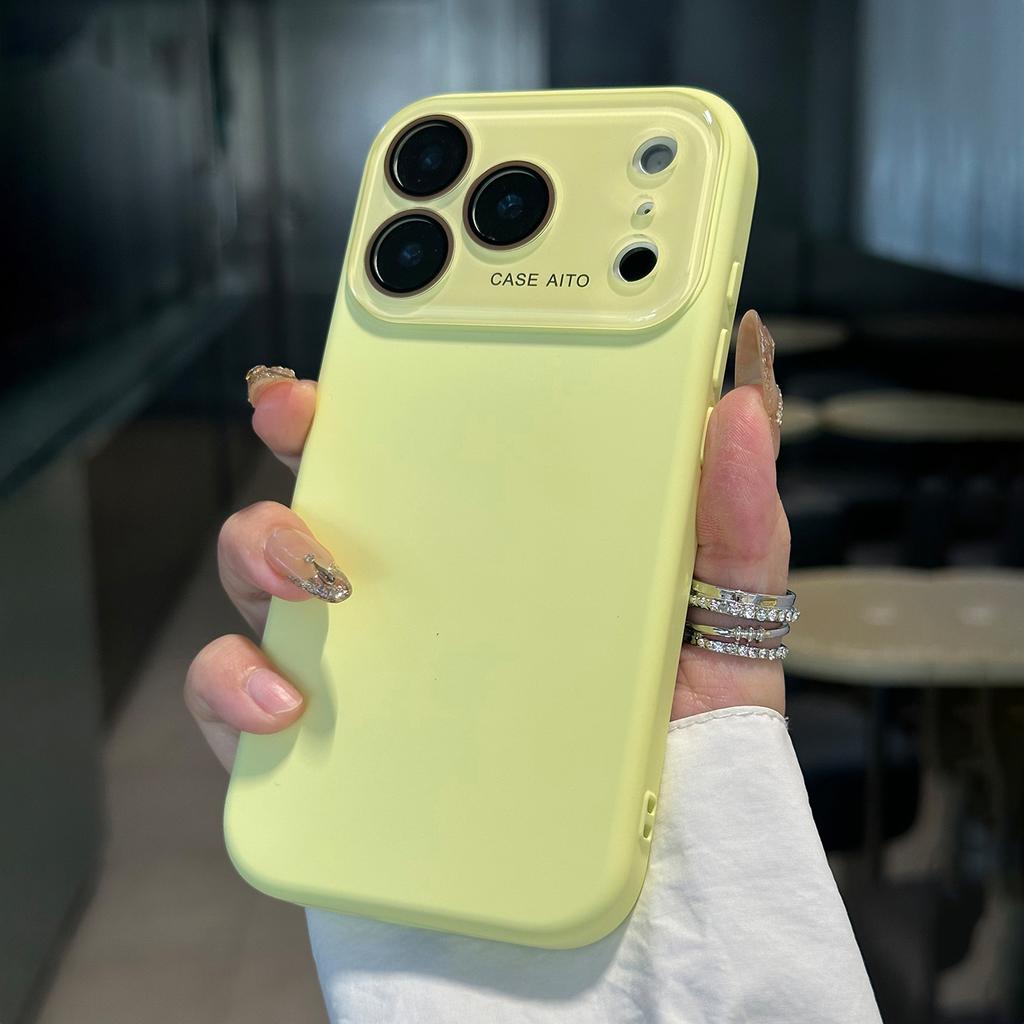 Official Liquid Silicone Phone Case For iPhone 17 Air 16 15 14 12 13 Pro Max Camera Protection Shockproof Candy Soft Matte Cover