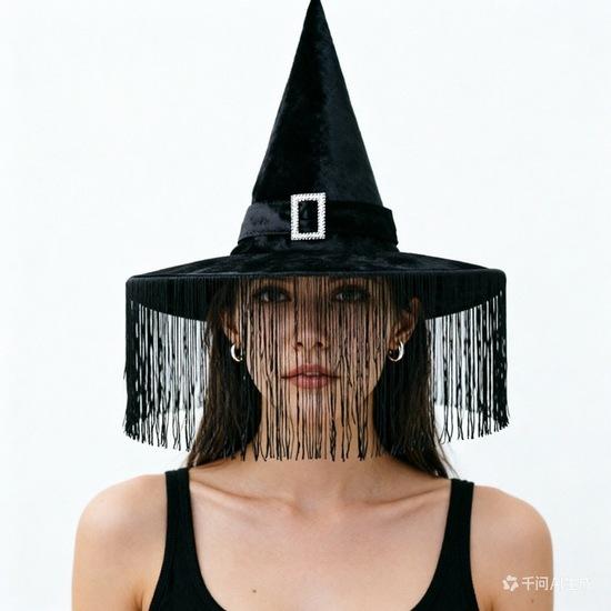 Halloween Headwear Lolita Witch Party Spider Witch Hat Black Magician COS Dark Witch Hat