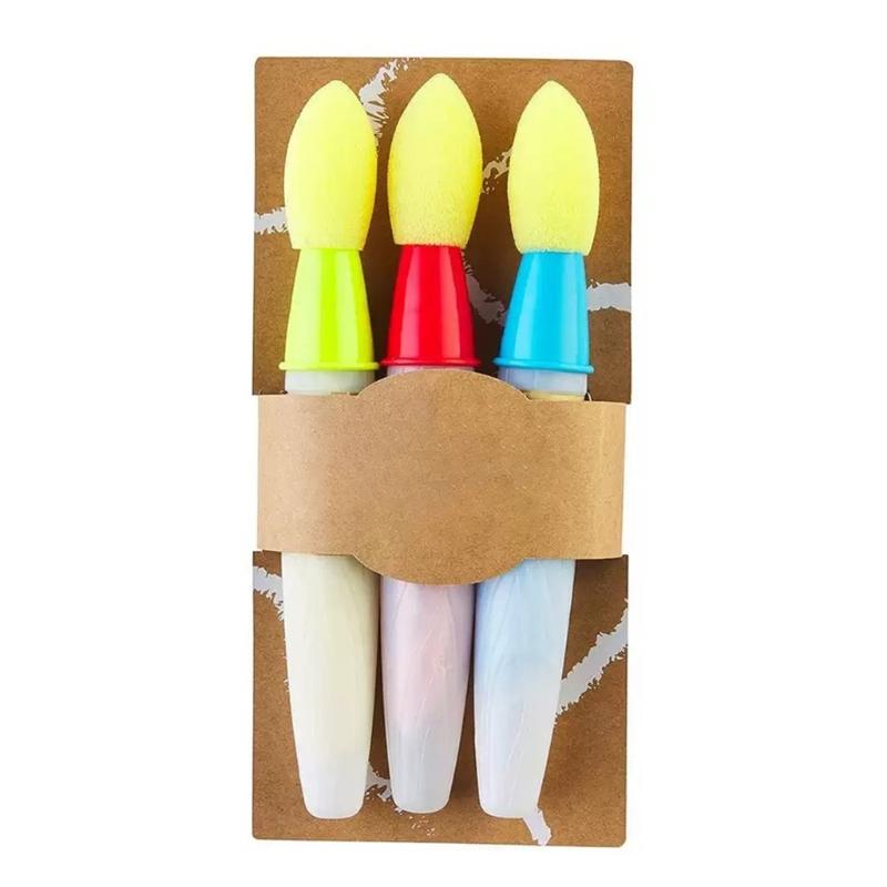 

Vibrant Sidewalk Chalk Paint Brush Set User Friendly Non Toxic Street Art Supplies for Kids Teachers And Outdoor Artists красный/зелёный